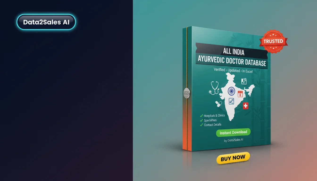 Ayurvedic Doctor Doctor Database Leads in Maharashtra, India — Verif…