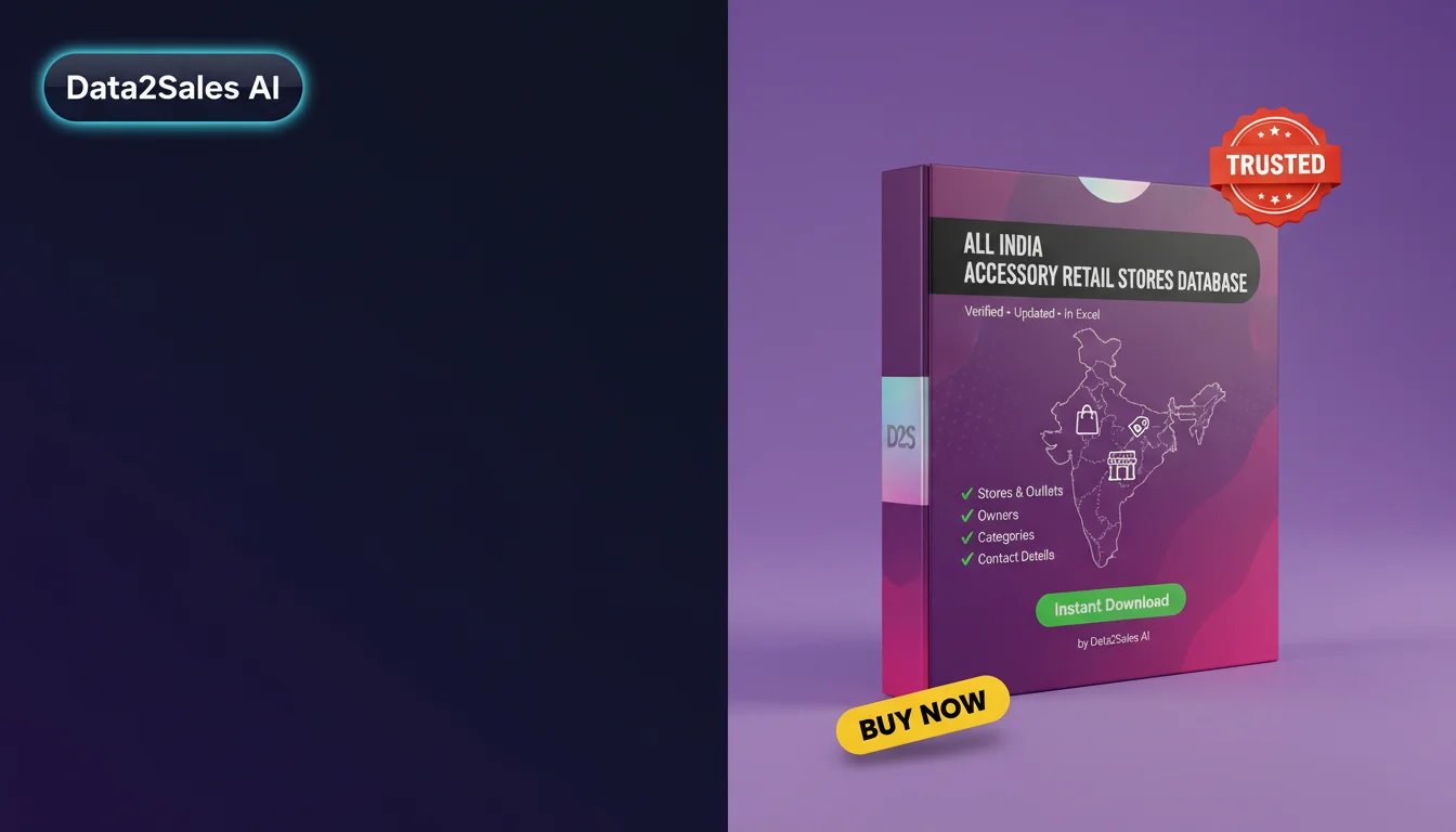 Buy Accessory Retail Stores Database in India — Verified B2B Leads