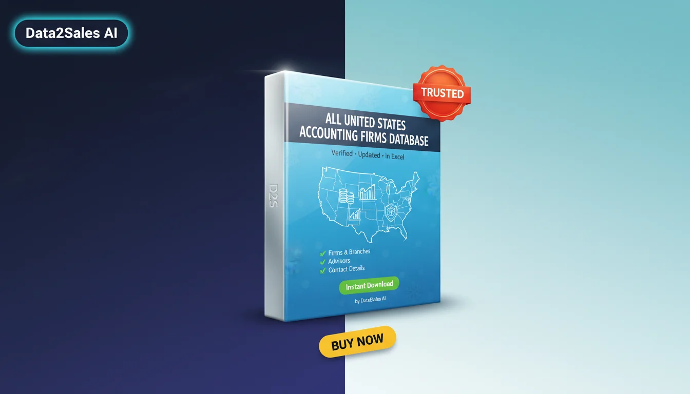 Buy Accounting Firms Database in United States — Verified B2B Leads