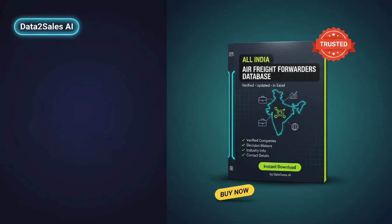 Buy Air Freight Forwarders Database in India — Verified B2B Leads