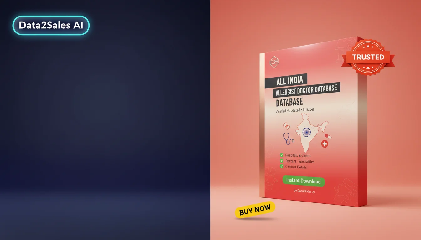 Buy Allergist Doctor Databases Database in India — Verified B2B Lead…