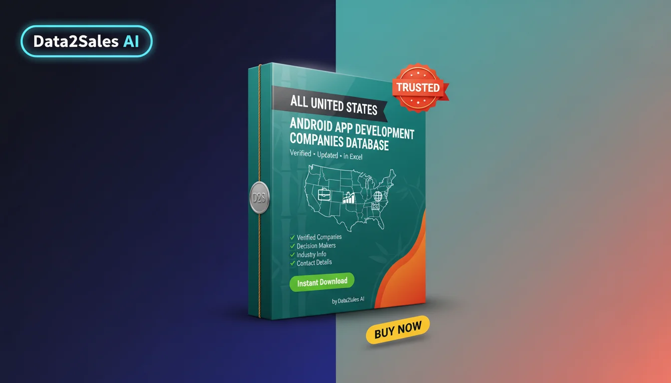 Buy Android App Development Companies Database in United States — Ve…