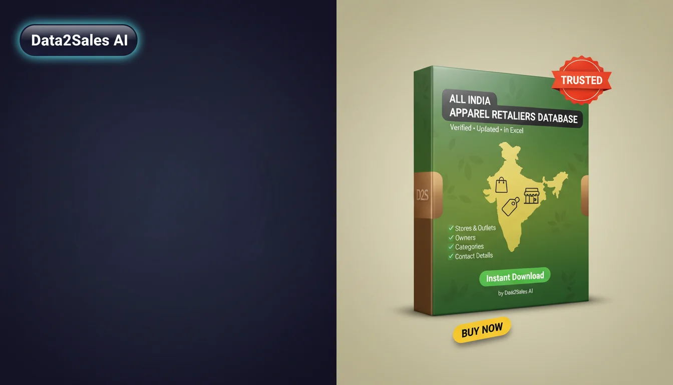 Buy Apparel Retailers Database in India — Verified B2B Leads