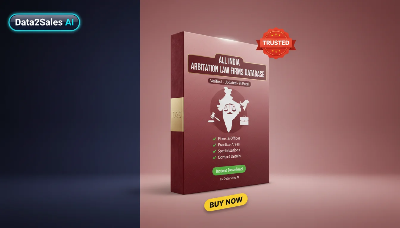 Buy Arbitration Law Firms Database in India — Verified B2B Leads