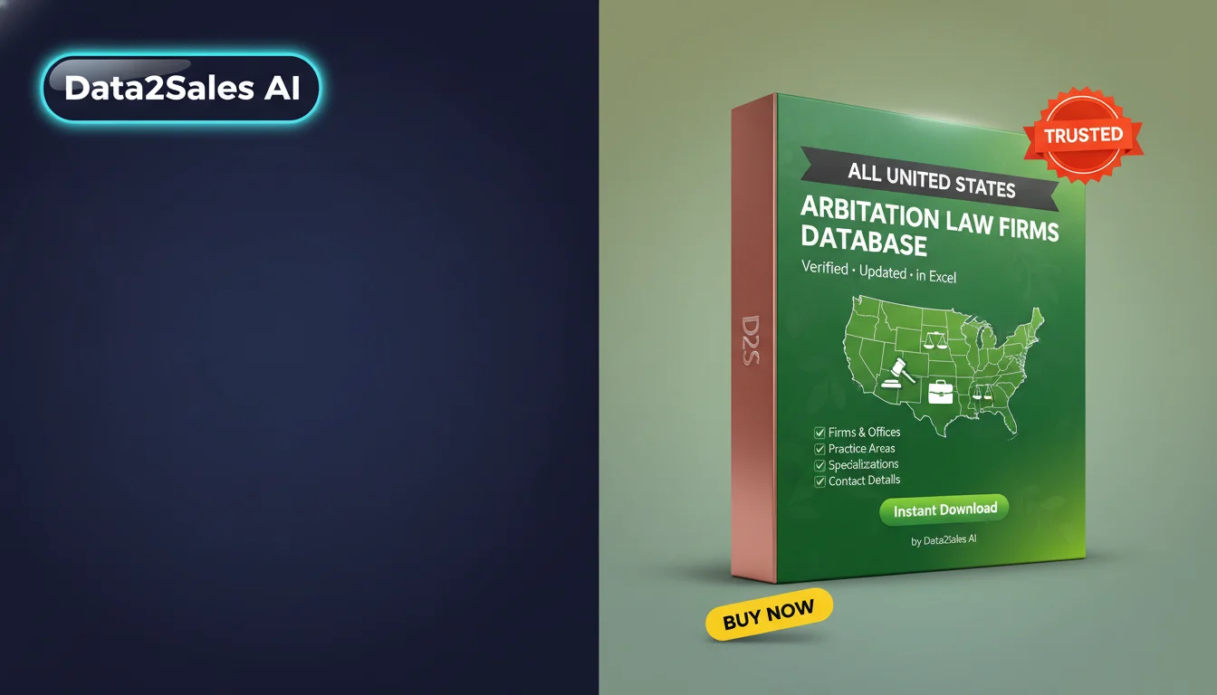 Buy Arbitration Law Firms Database in United States — Verified B2B L…