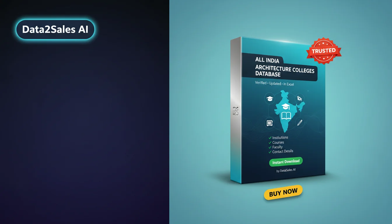 Buy Architecture Colleges Database in India — Verified B2B Leads
