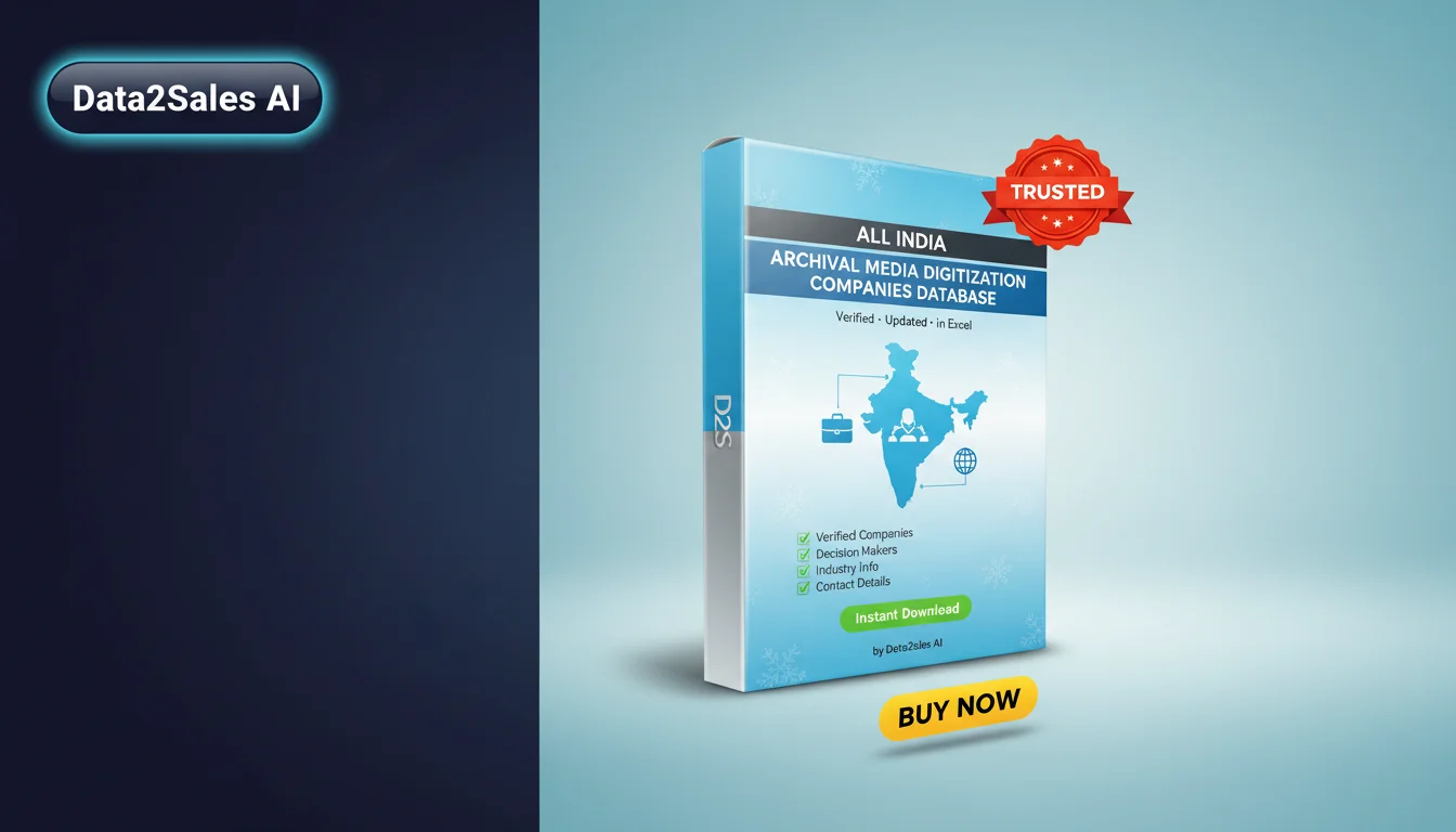 Buy Archival Media Digitization Companies Database in India — Verifi…