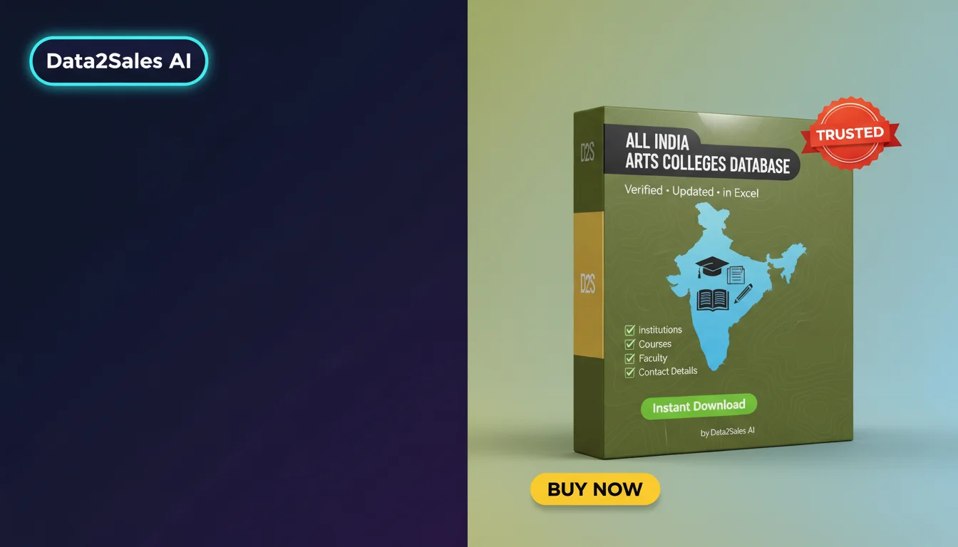 Buy Arts Colleges Database in India — Verified B2B Leads