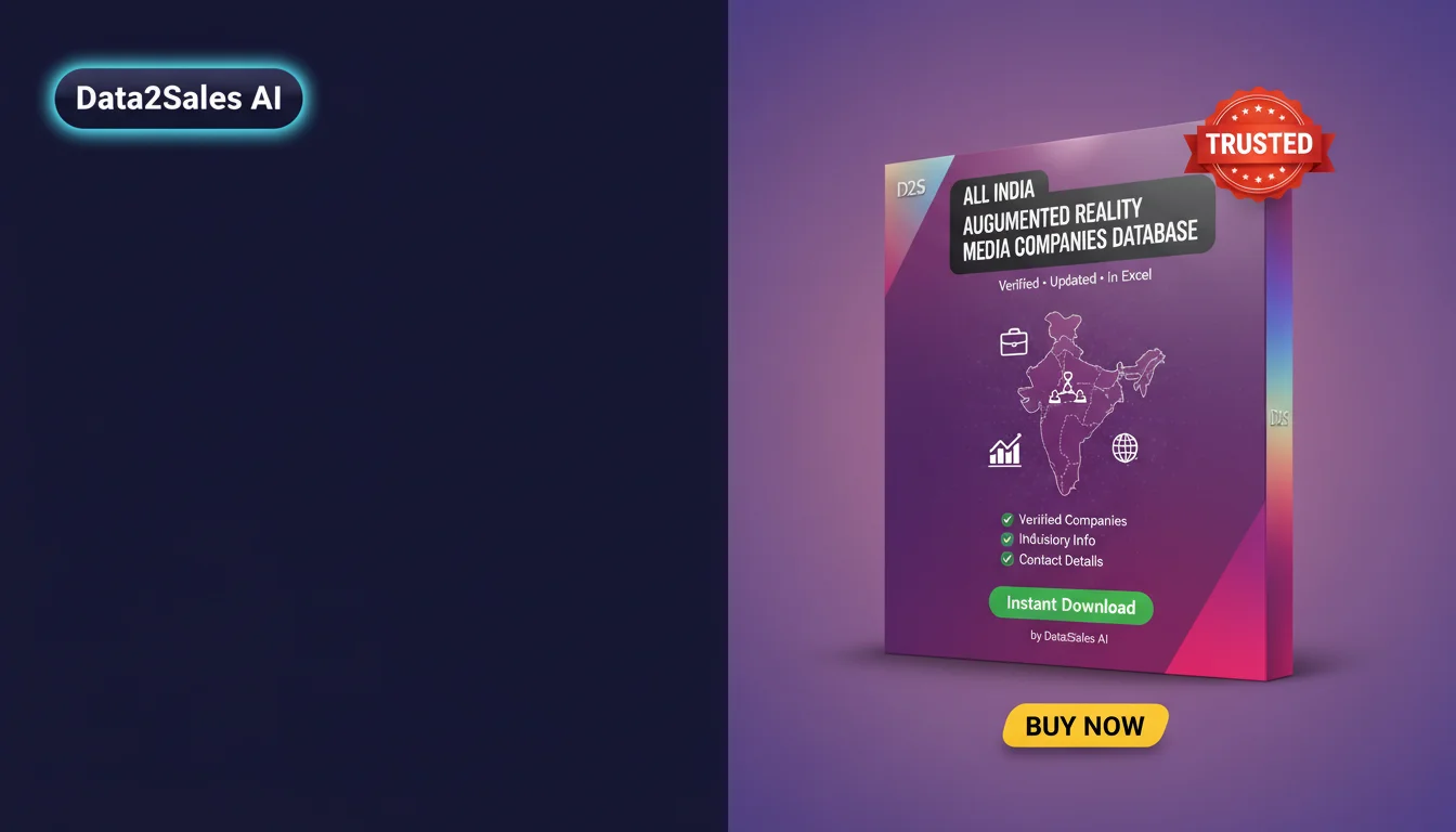 Buy Augmented Reality Media Companies Database in India — Verified B…