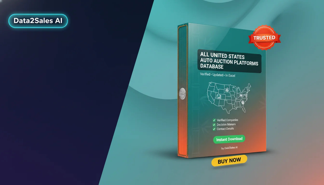 Buy Auto Auction Platforms Database in United States — Verified B2B…