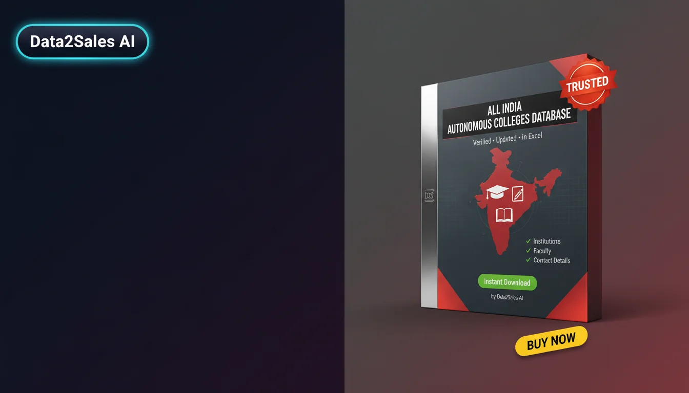 Buy Autonomous Colleges Database in India — Verified B2B Leads