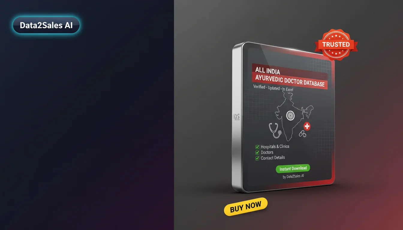 Buy Ayurvedic Doctor Doctor Databases Database in India — Verified B…