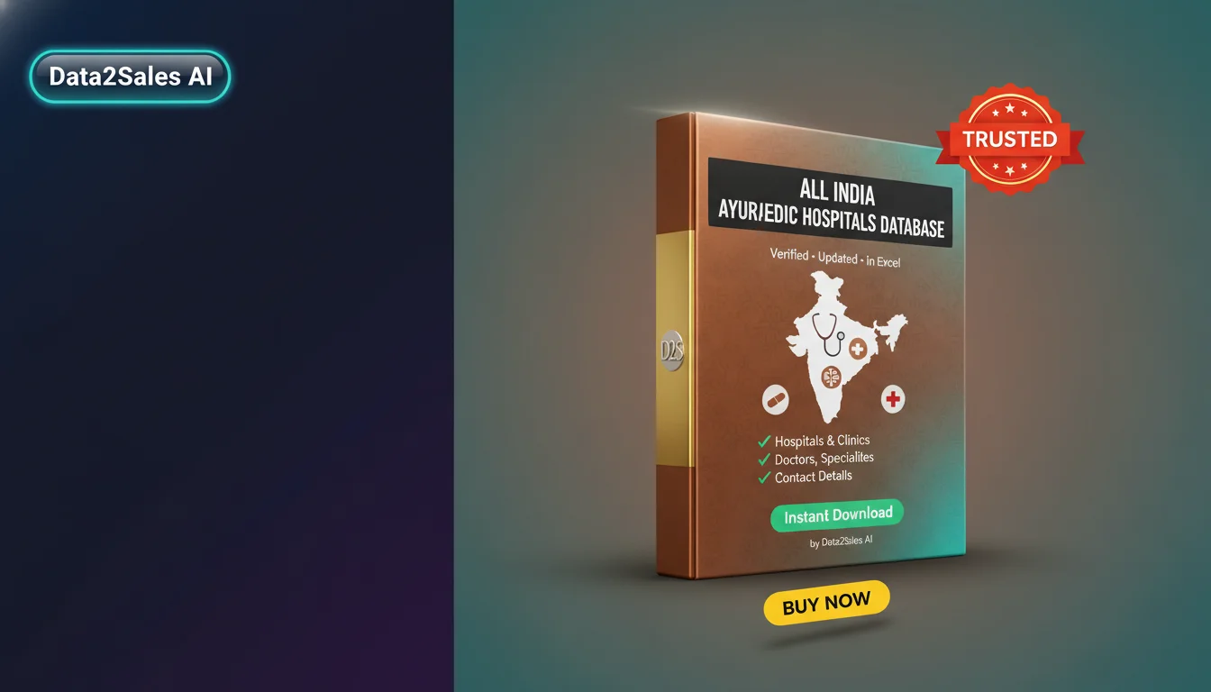 Buy Ayurvedic Hospitals Database in India — Verified B2B Leads