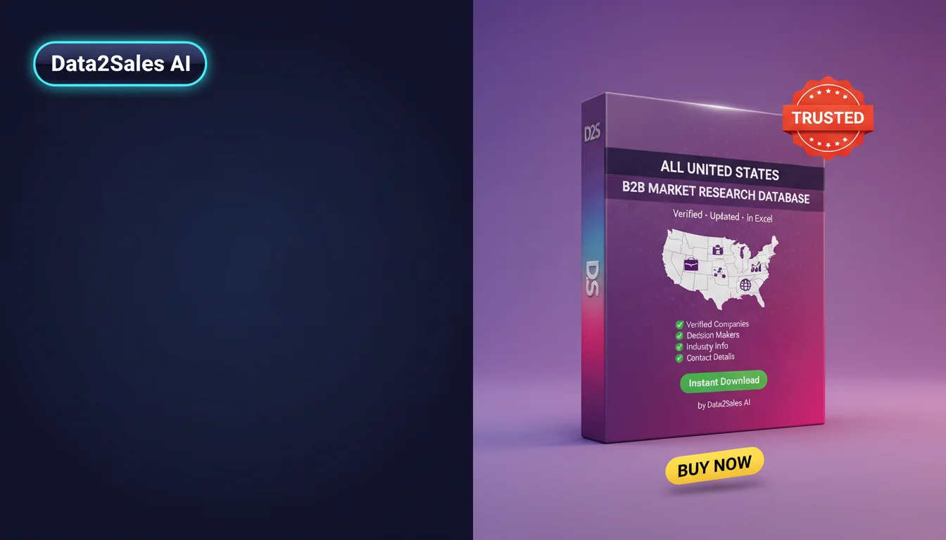 Buy B2B Market Researchs Database in United States — Verified B2B Le…