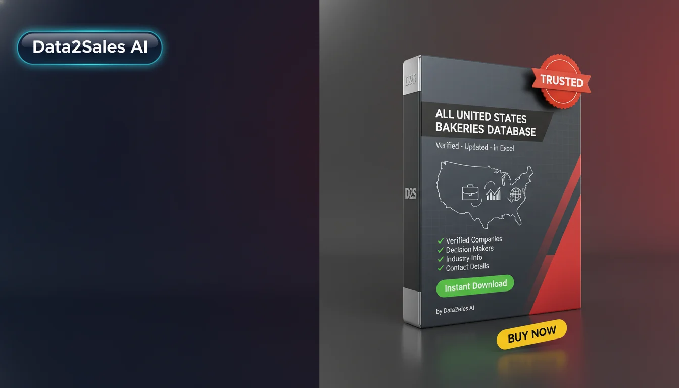 Buy Bakeries Database in United States — Verified B2B Leads