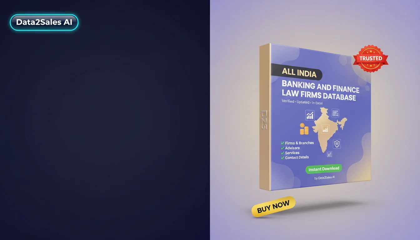 Buy Banking And Finance Law Firms Database in India — Verified B2B L…