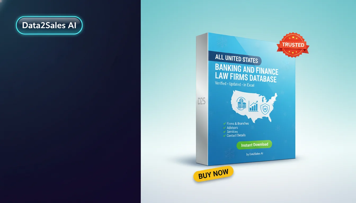 Buy Banking And Finance Law Firms Database in United States — Verifi…
