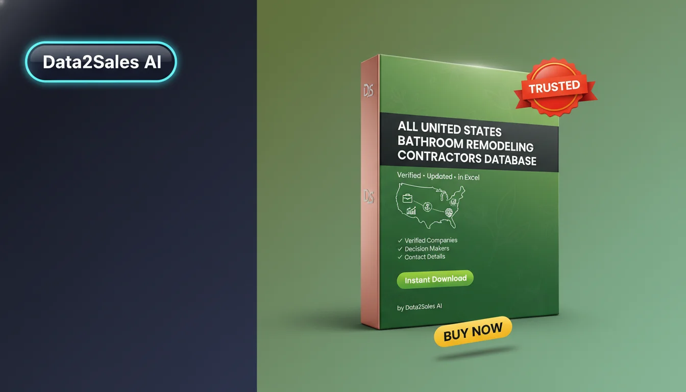 Buy Bathroom Remodeling Contractors Database in United States — Veri…