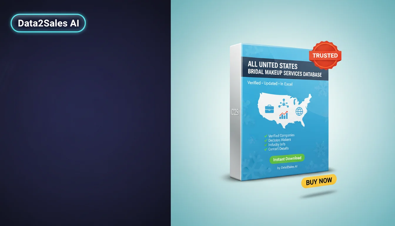 Buy Bridal Makeup Services Database in United States — Verified B2B…