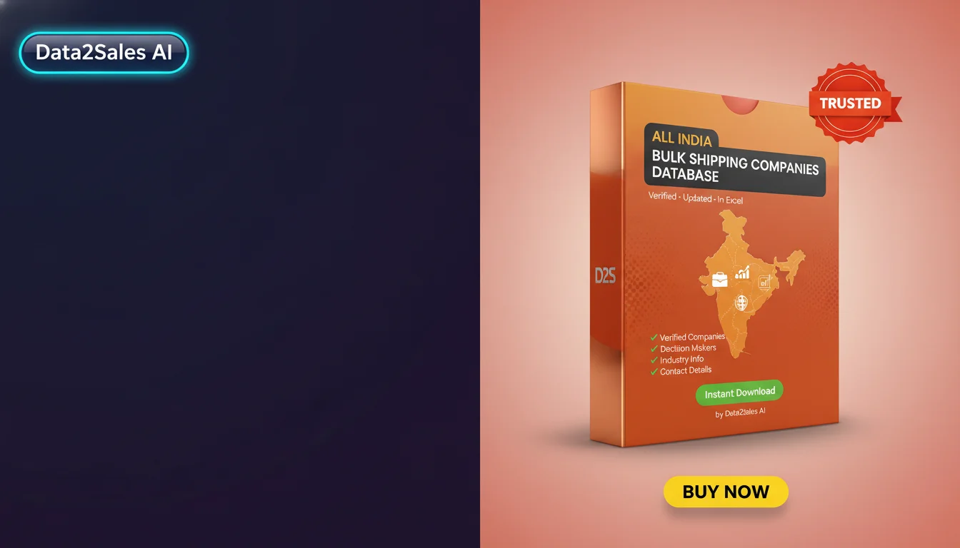 Buy Bulk Shipping Companies Database in India — Verified B2B Leads