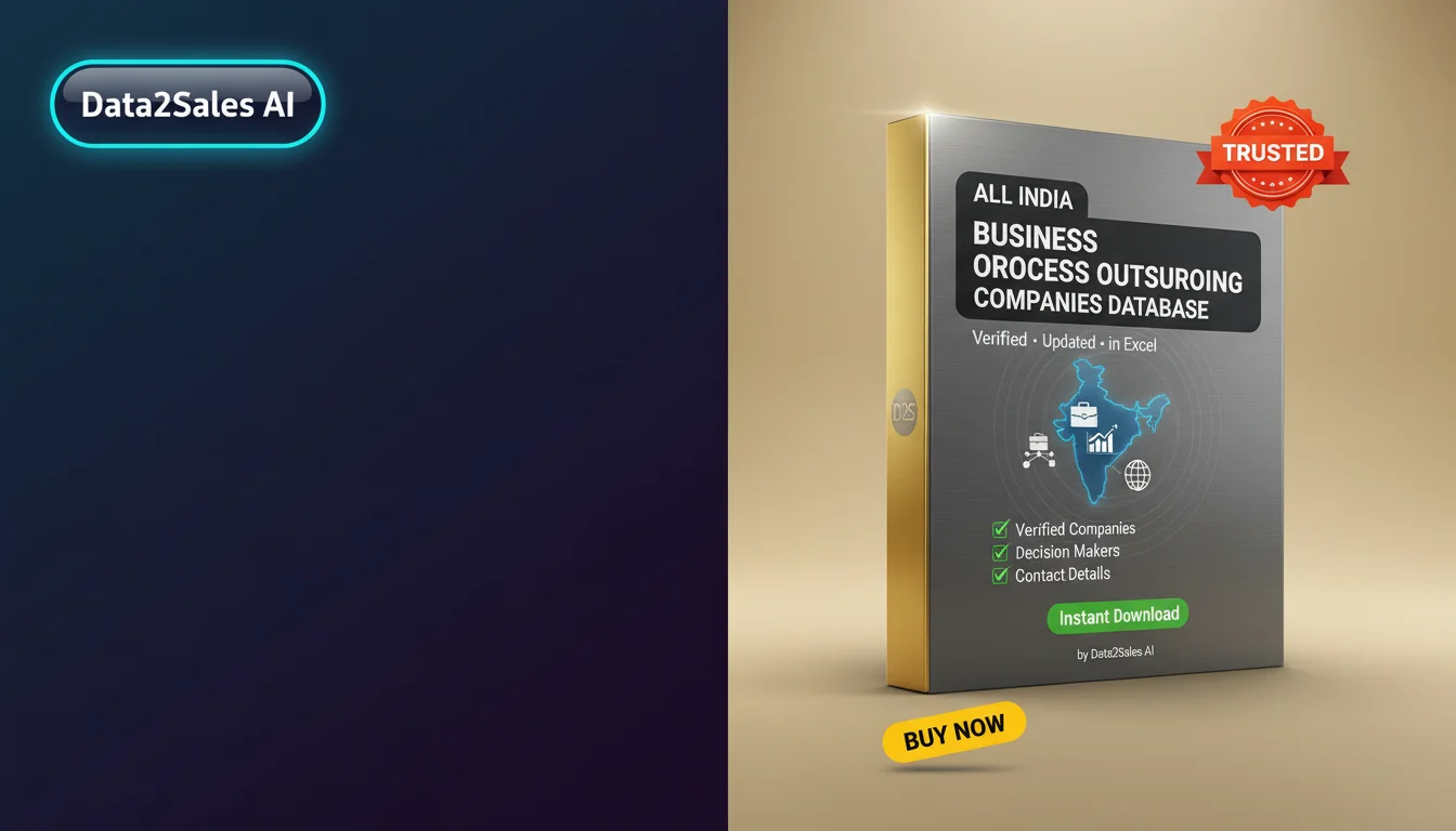 Buy Business Process Outsourcing Companies Database in India — Verif…