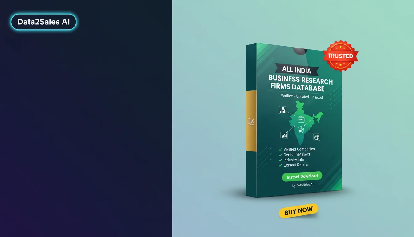 Buy Business Research Firms Database in India — Verified B2B Leads