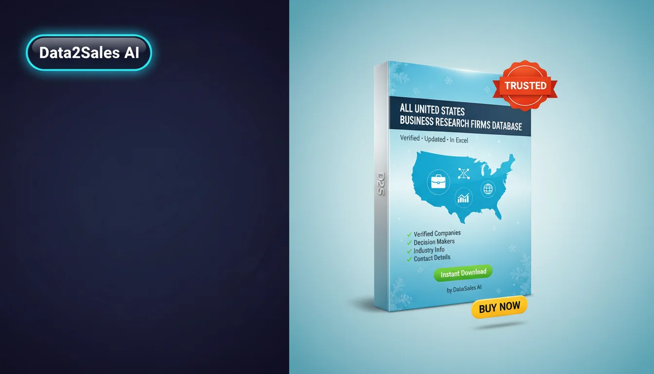 Buy Business Research Firms Database in United States — Verified B2B…