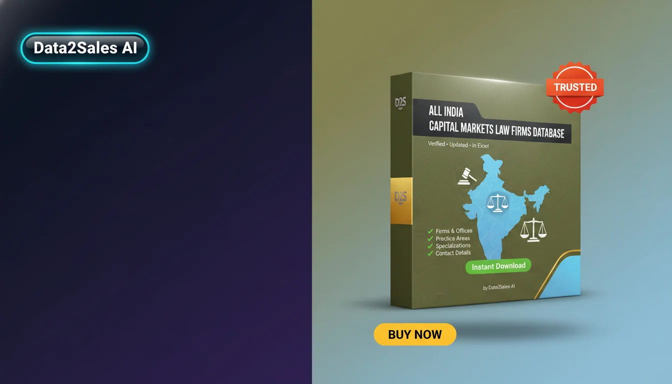 Buy Capital Markets Law Firms Database in India — Verified B2B Leads