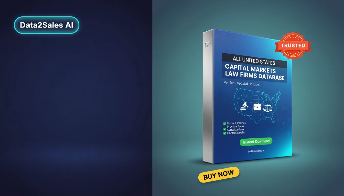 Buy Capital Markets Law Firms Database in United States — Verified B…