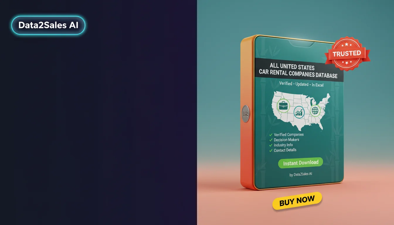 Buy Car Rental Companies Database in United States — Verified B2B Le…