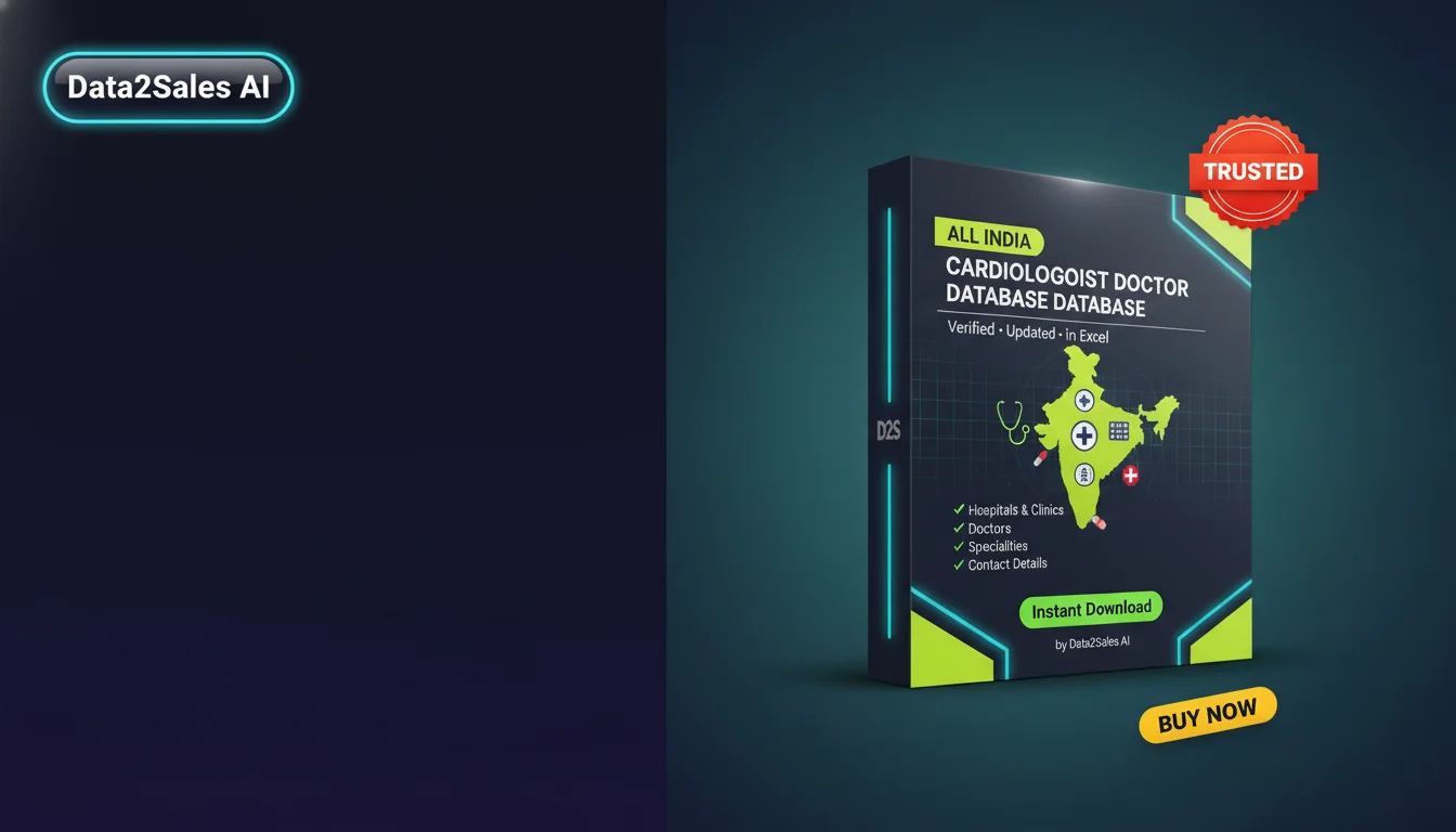 Buy Cardiologist Doctor Databases Database in India — Verified B2B L…