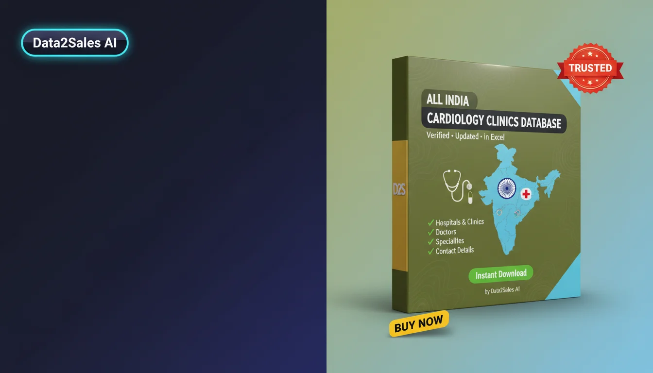 Buy Cardiology Clinics Database in India — Verified B2B Leads