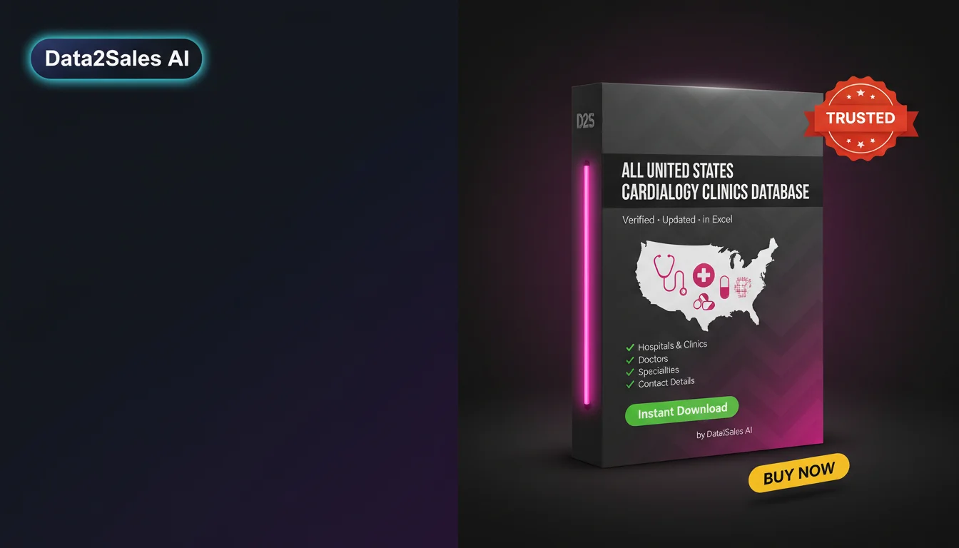 Buy Cardiology Clinics Database in United States — Verified B2B Lead…
