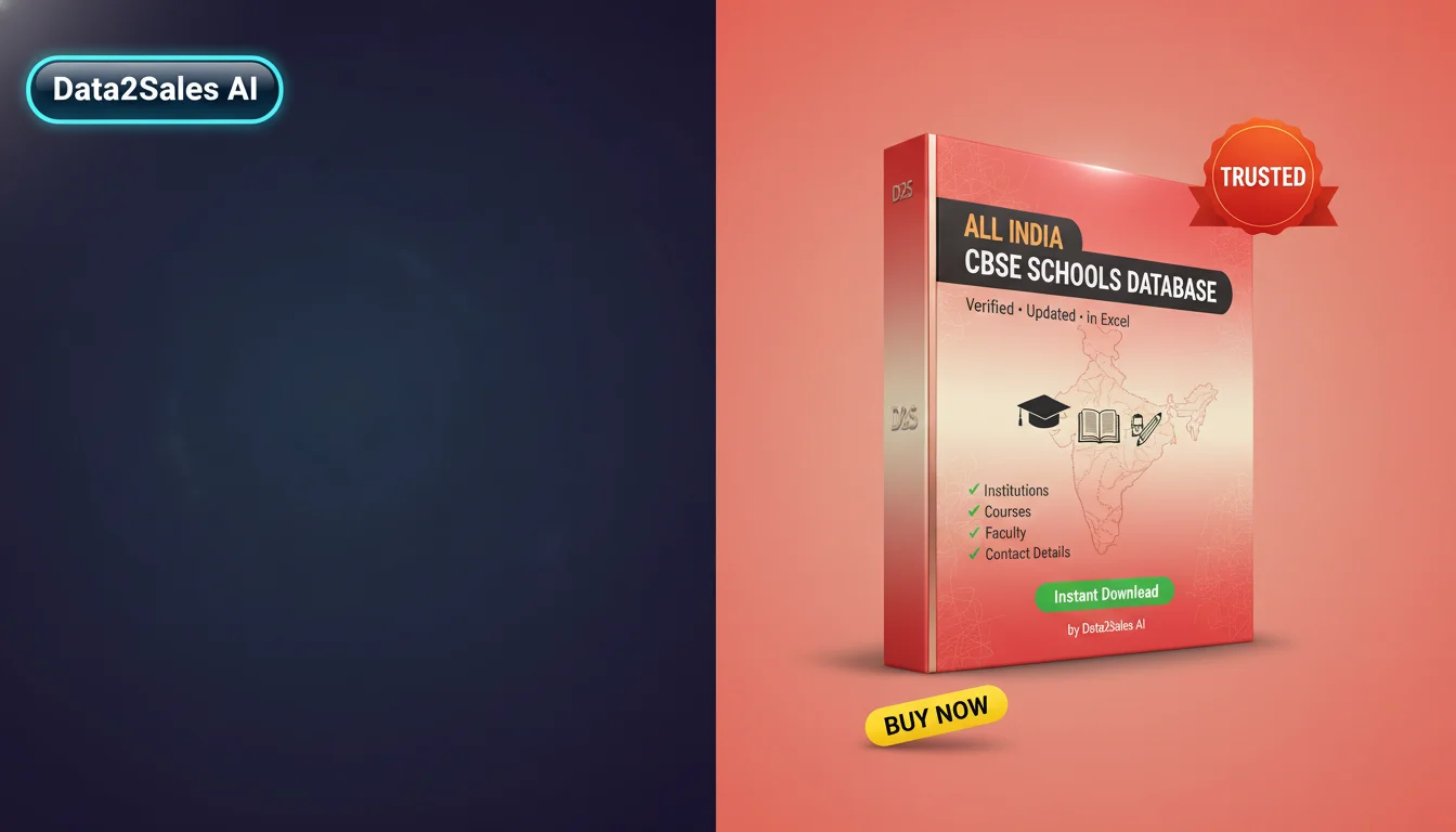 Buy Cbse Schools Database in India — Verified B2B Leads
