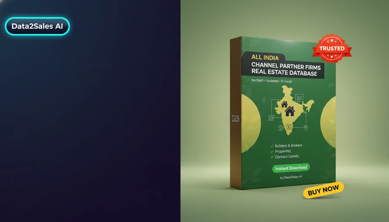 Buy Channel Partner Firms Real Estates Database in India — Verified…