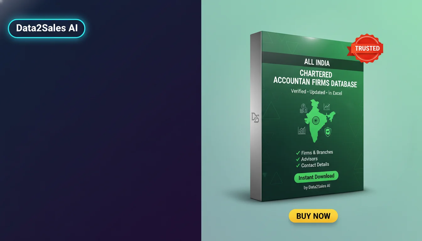 Buy Chartered Accountant Firms Database in India — Verified B2B Lead…