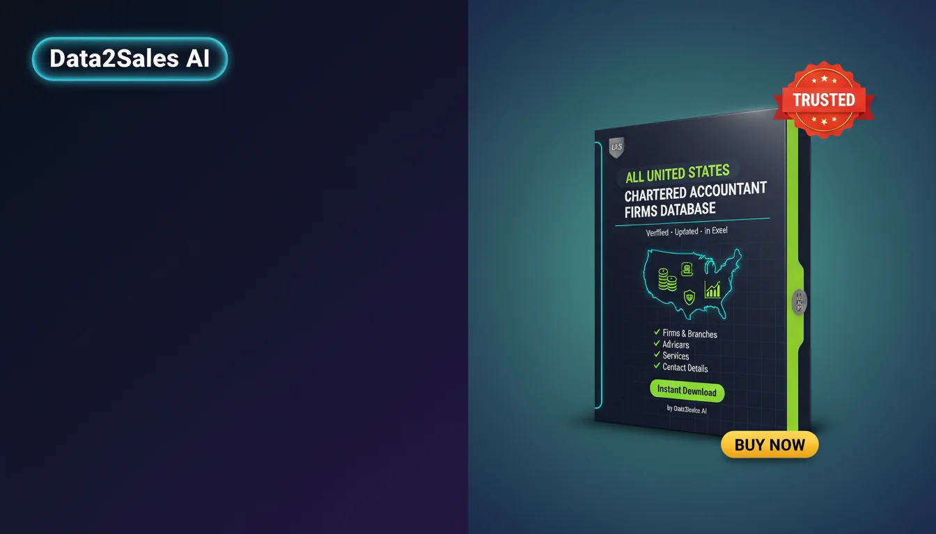 Buy Chartered Accountant Firms Database in United States — Verified…