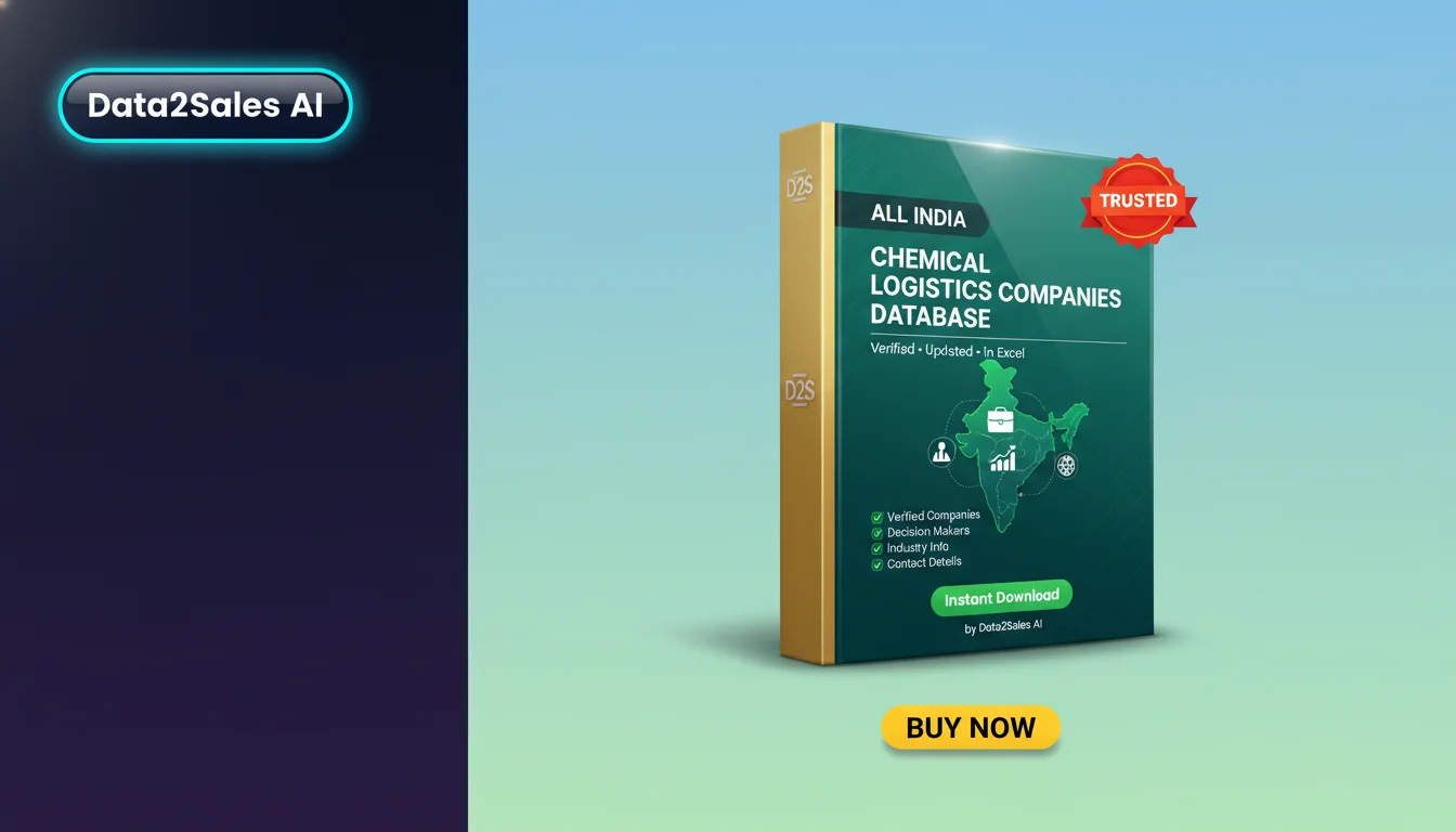 Buy Chemical Logistics Companies Database in India — Verified B2B Le…