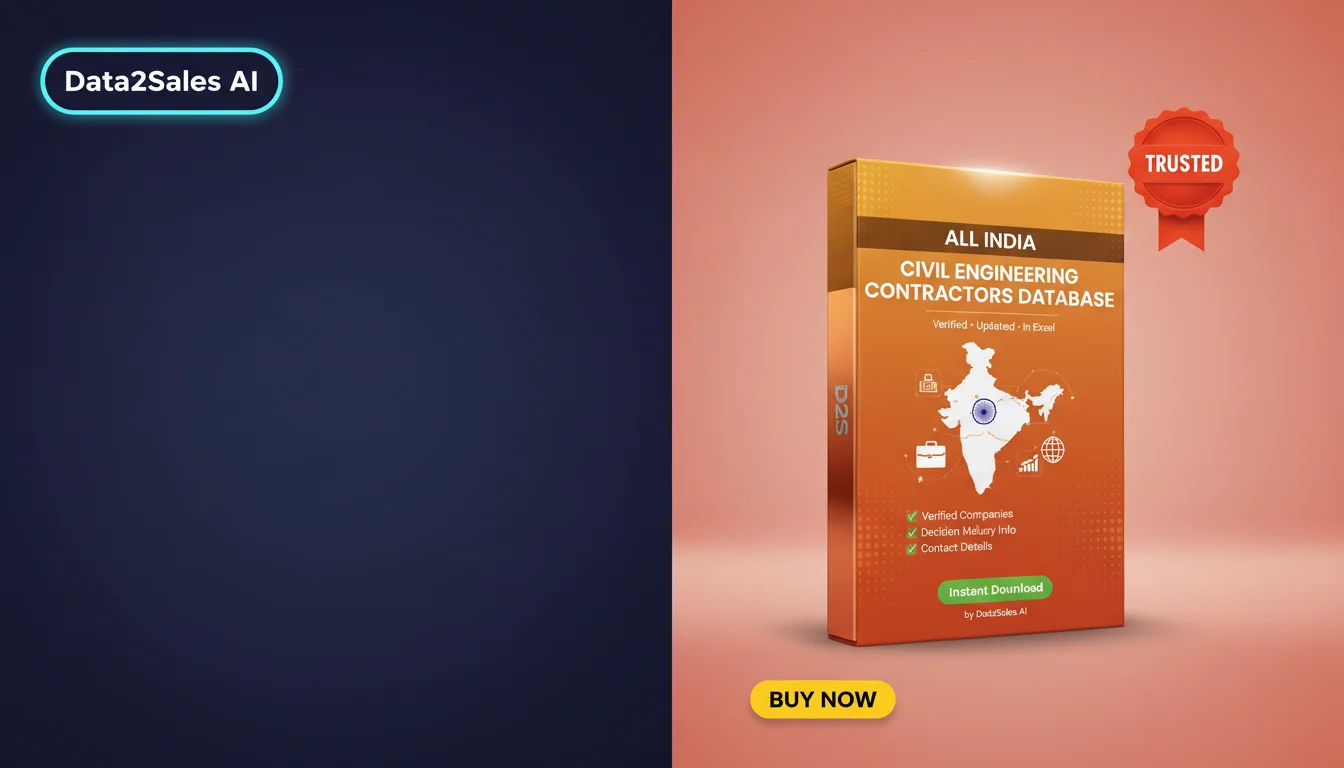 Buy Civil Engineering Contractors Database in India — Verified B2B L…
