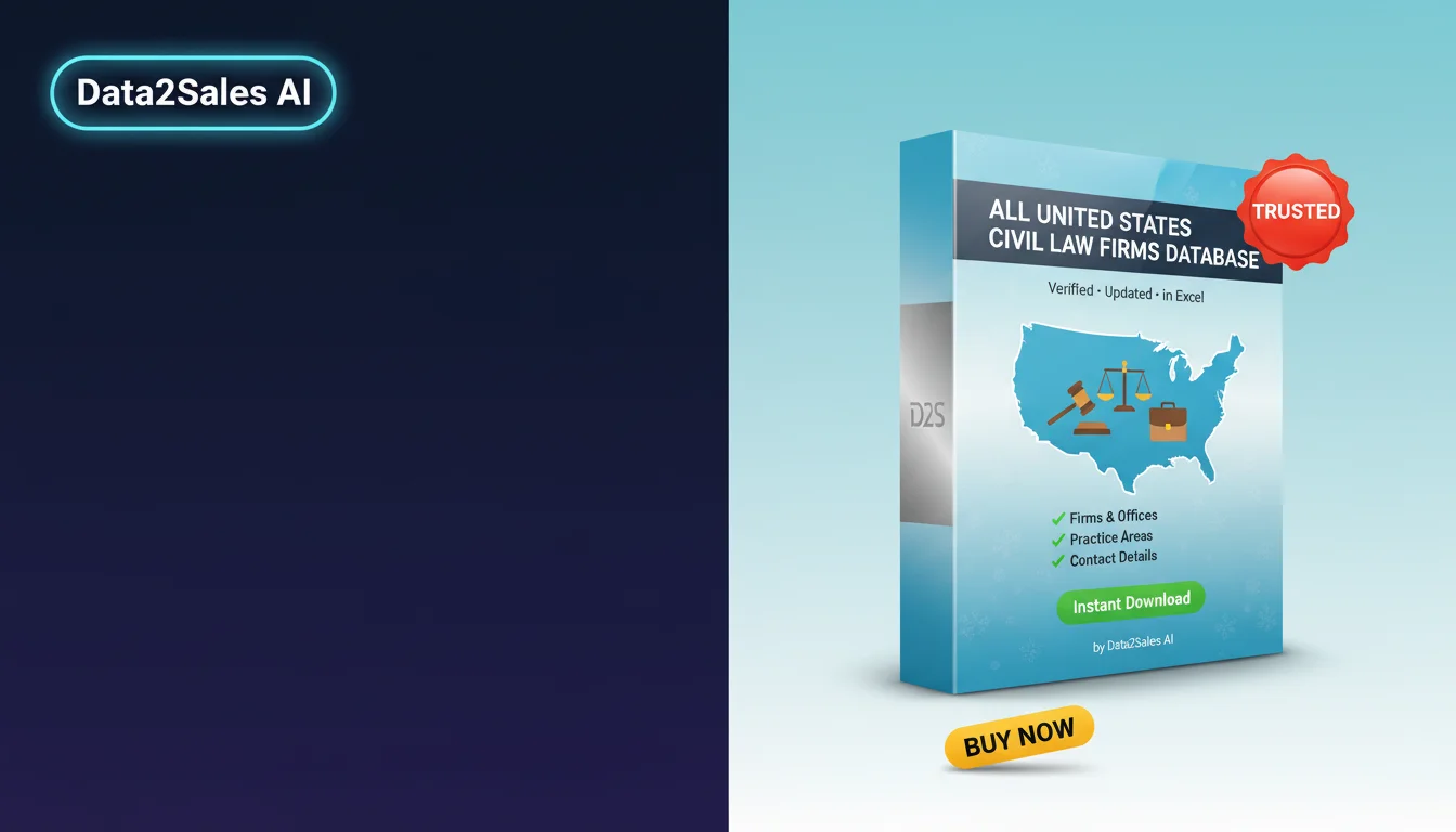 Buy Civil Law Firms Database in United States — Verified B2B Leads