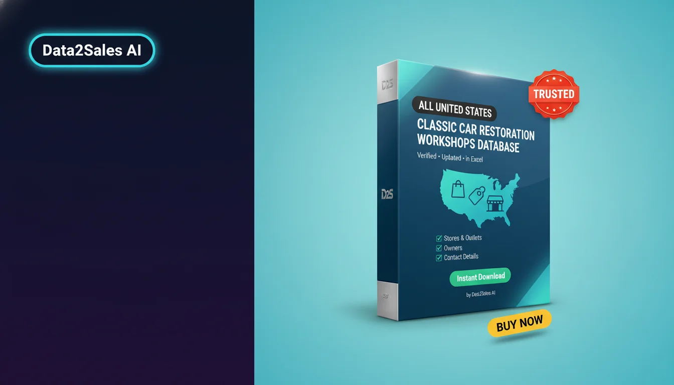 Buy Classic Car Restoration Workshops Database in United States — Ve…