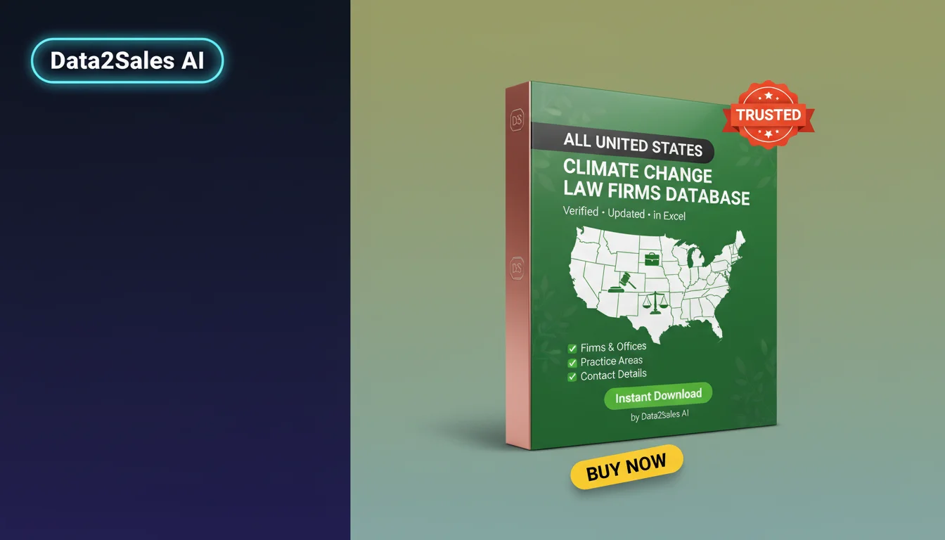Buy Climate Change Law Firms Database in United States — Verified B2…