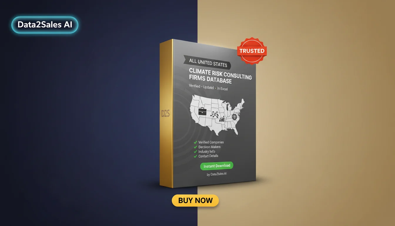 Buy Climate Risk Consulting Firms Database in United States — Verifi…