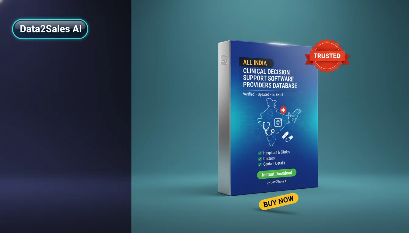 Buy Clinical Decision Support Software Providers Database in India…