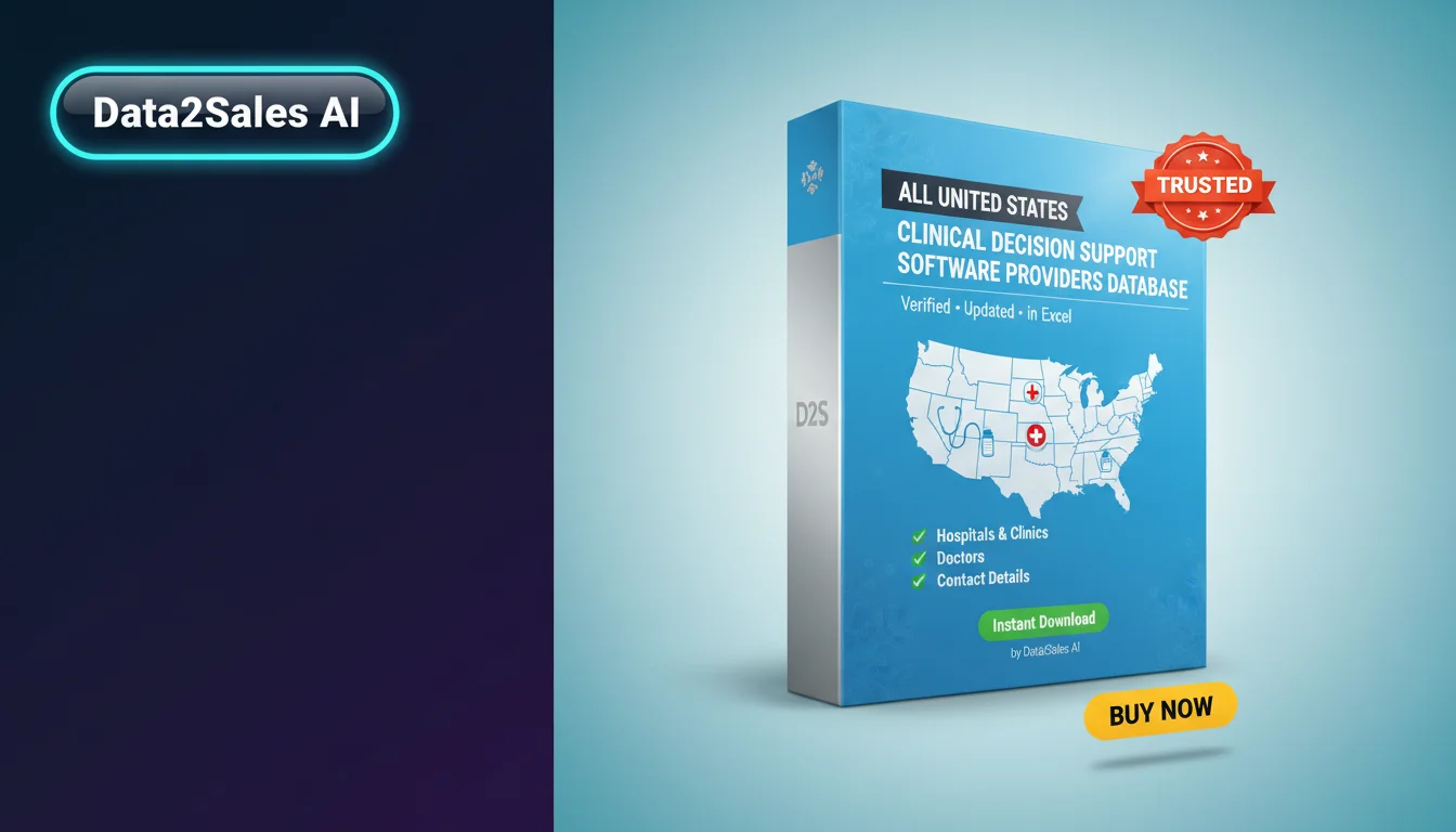 Buy Clinical Decision Support Software Providers Database in United…