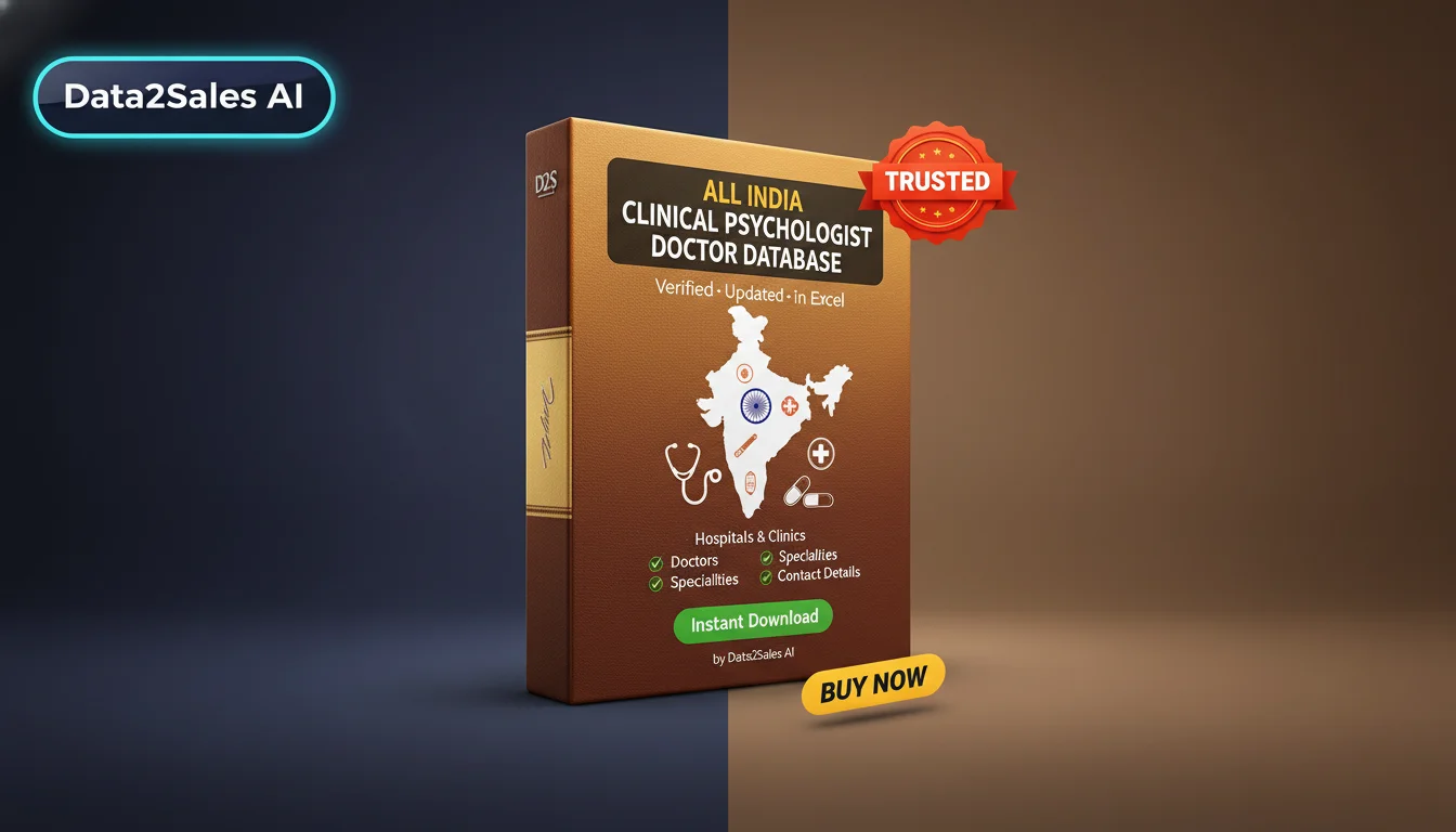Buy Clinical Psychologist Doctor Databases Database in India — Verif…
