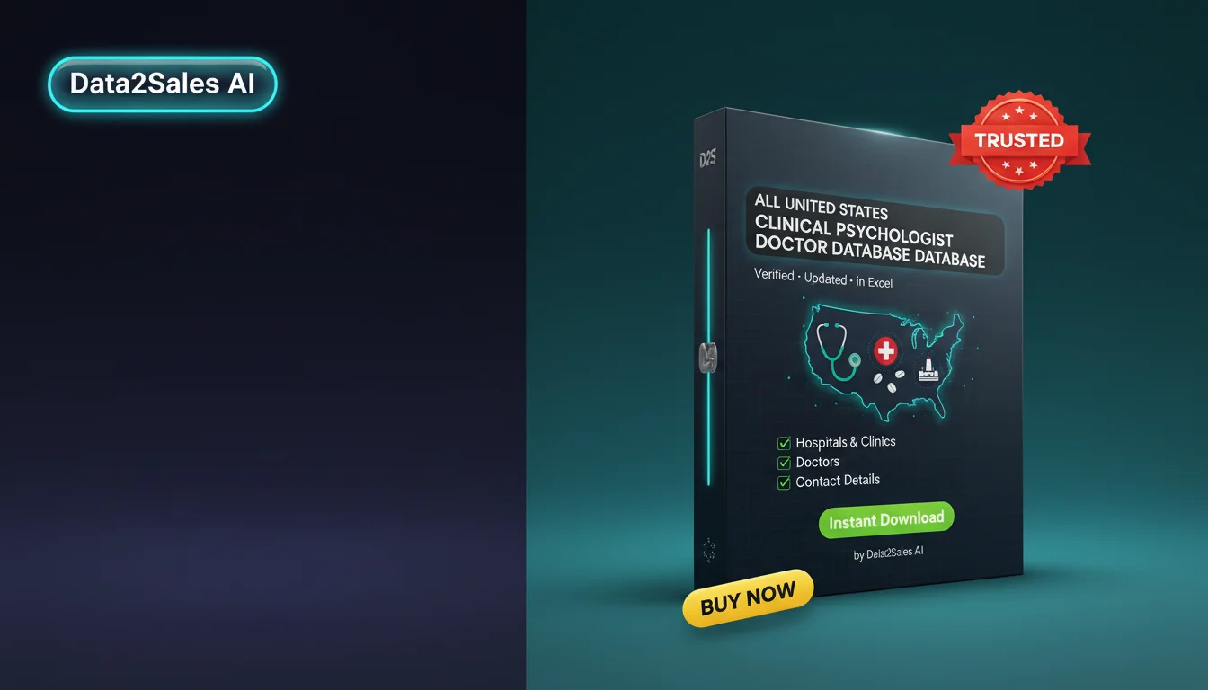 Buy Clinical Psychologist Doctor Databases Database in United States…