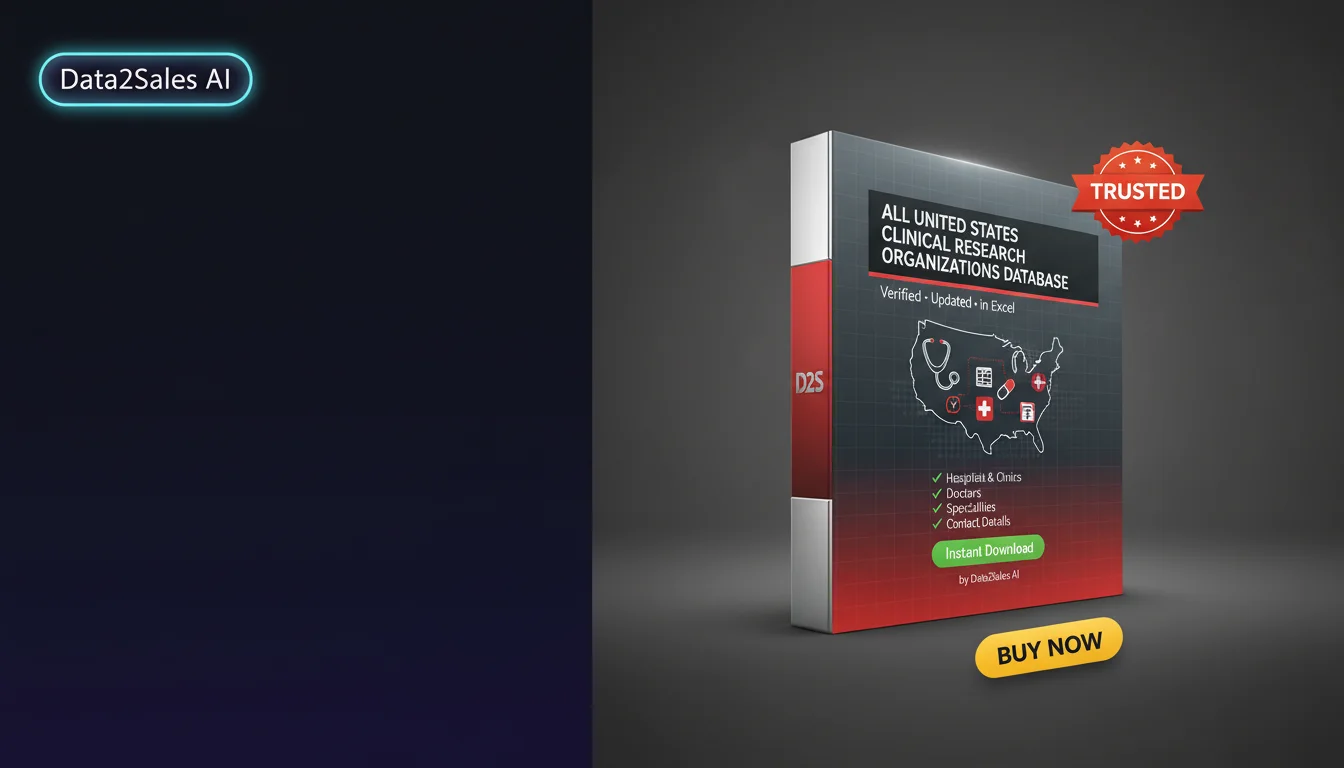 Buy Clinical Research Organizations Database in United States — Veri…
