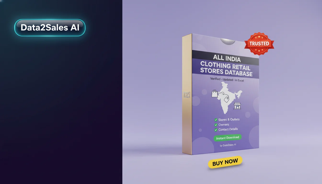 Buy Clothing Retail Stores Database in India — Verified B2B Leads
