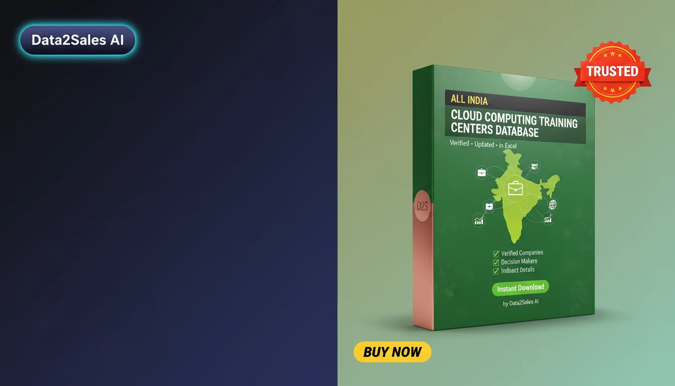 Buy Cloud Computing Training Centers Database in India — Verified B2…